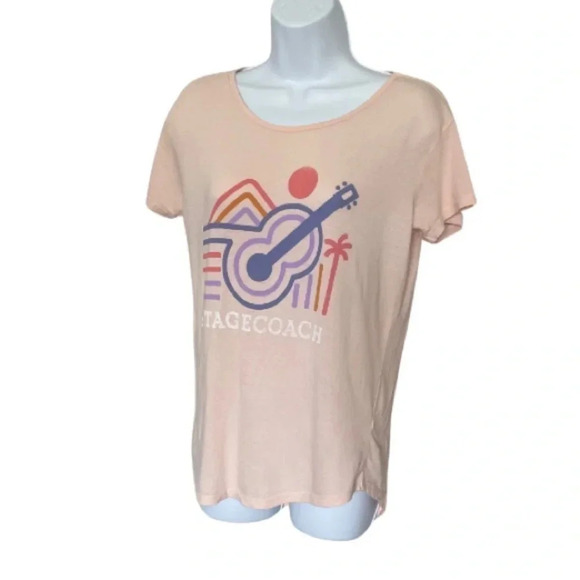 Stagecoach Festival T-Shirt. Official Merch - Pink with Stagecoach illustration - Picture 8 of 8